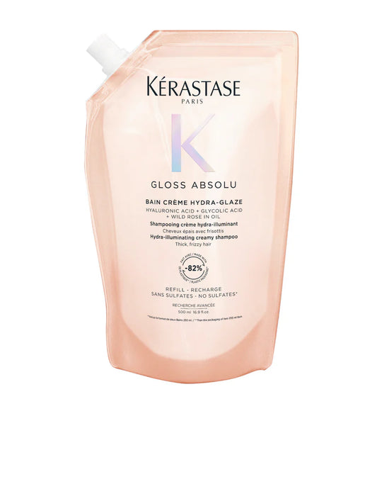 Éco-Recharge de Shampoing Gloss Absolu Bain Crème Hydra-Glaze 500 ml