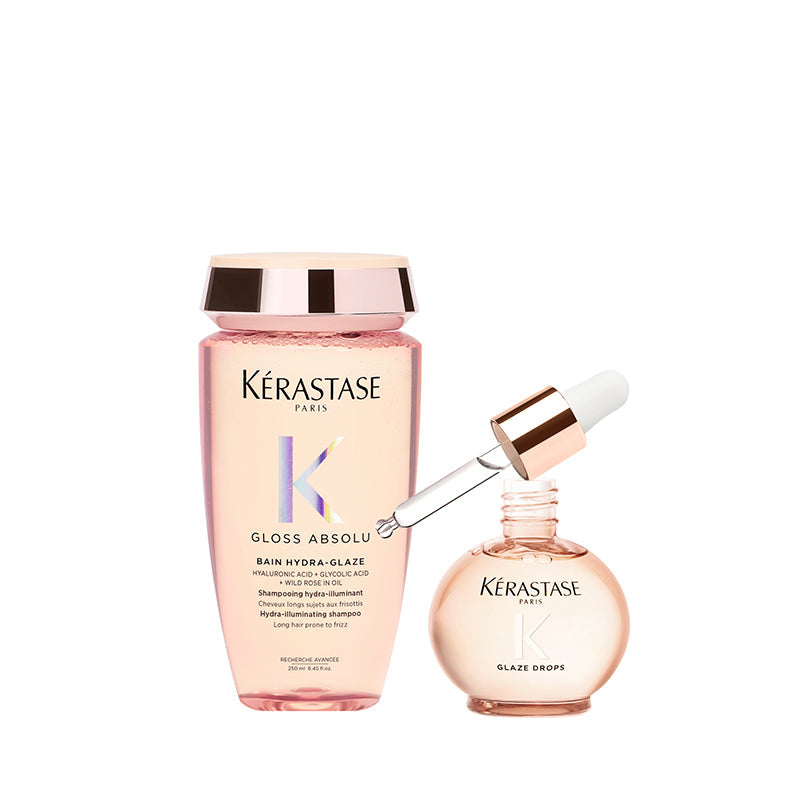 Routine Gloss Absolu Duo Essentiel Bain et Glaze drop