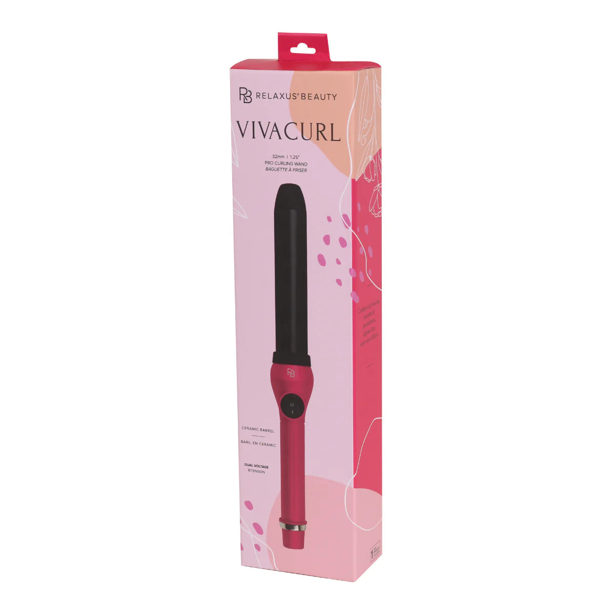 Fer à friser sans clip Viva Curl Pro - 32 mm - relaxus beauty