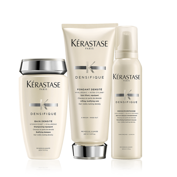 Routine Kerastase Densifique for thinning hair, lacking density