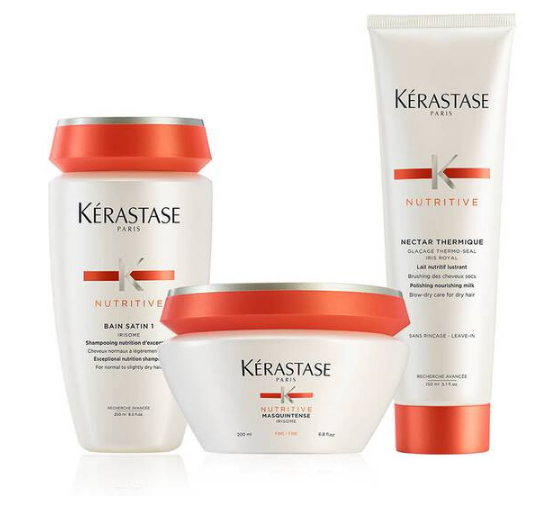 Routine Kerastase Nutritive pour cheveux modérément secs