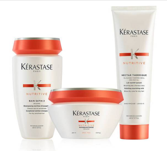 Routine Kerastase Nutritive pour cheveux secs et cassants