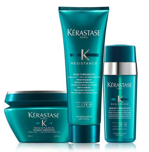 Routine Kerastase Therapiste for very damaged thick hair