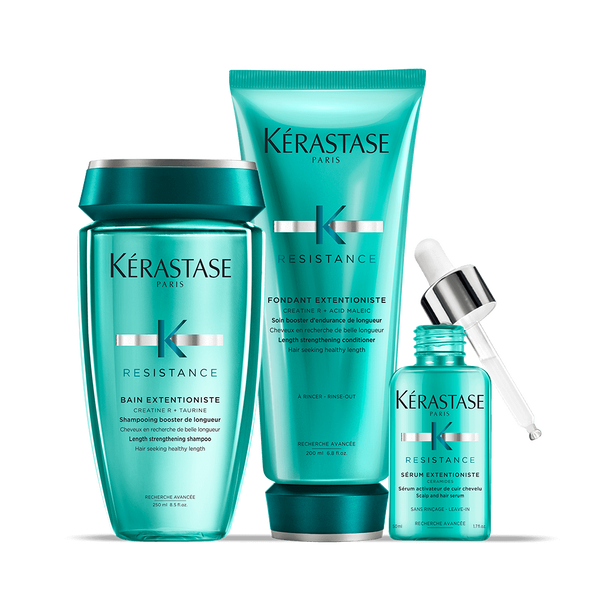 Routine Kerastase Extentioniste for weakened and damaged hair