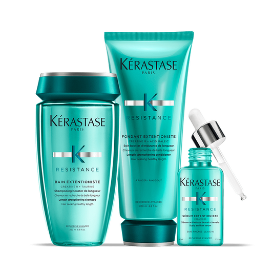 Routine Kerastase Extentioniste for weakened and damaged hair