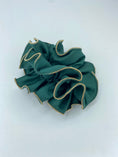Load image into Gallery viewer, Emerald satin scrunchie
