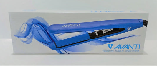 AVANTI - 1" Titanium, Tourmaline &amp; Ceramic Flat Iron - Blue