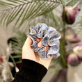 Load image into Gallery viewer, Blue texture scrunchie
