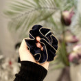Load image into Gallery viewer, Navy blue satin scrunchie

