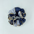 Load image into Gallery viewer, Blue pattern scrunchie
