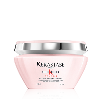 Routine Kerastase Genesis for weakened hair, with oily roots and dry lengths